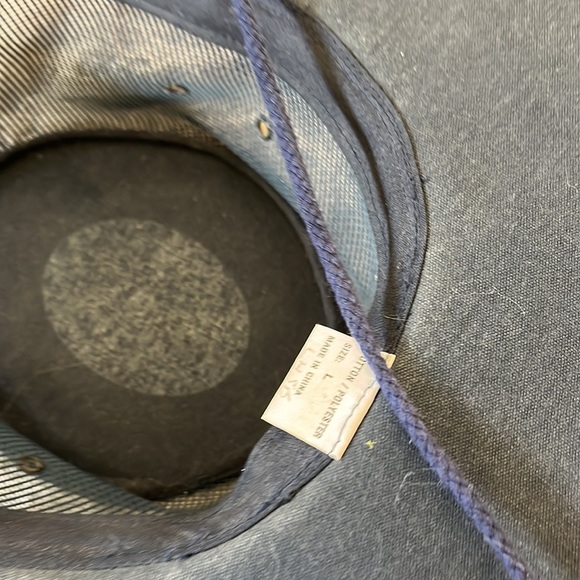 Ozzie  Navy Blue Cotton Blend Men’s Cooling Hat Size Large - Picture 4 of 4